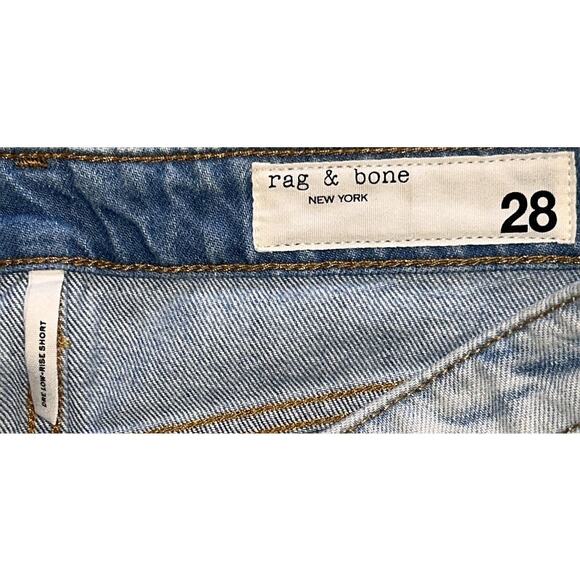 NWT rag & bone Dre Low-Rise Frayed Hem Boyfriend Jean Shorts 28X3.5 - Picture 6 of 10